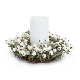 Mini Wreath/Candle Ring 10.5"D Plastic