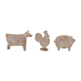 Farm Animal (Set of 3) 5.5"H, 6"H, 7.75"H Resin